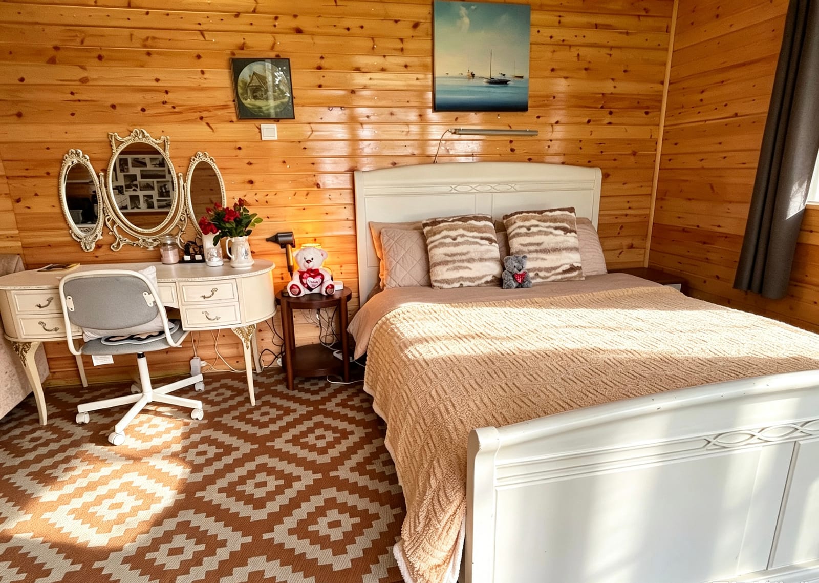 Wide view of the Valley View sleeping area